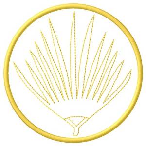 Picture of Palm Machine Embroidery Design