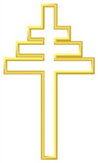 Picture of Papal Cross Border Machine Embroidery Design