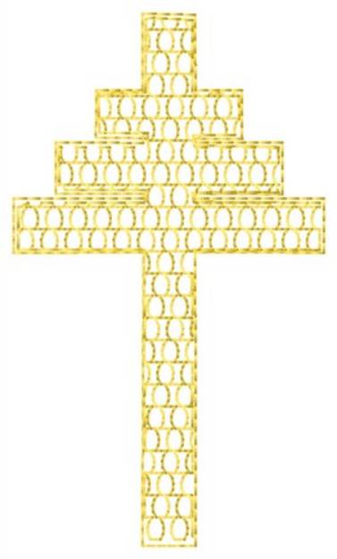 Picture of Papal Cross Fill Machine Embroidery Design