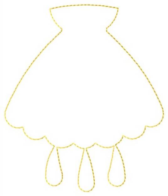 Picture of Shell Outline Machine Embroidery Design