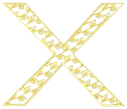 St. Andrews Cross Fill Machine Embroidery Design