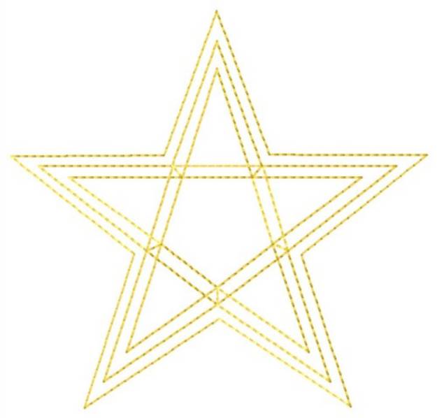 Picture of Star Fill Machine Embroidery Design
