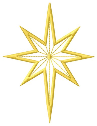Star Machine Embroidery Design