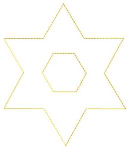 Picture of Star Of David Outline Machine Embroidery Design