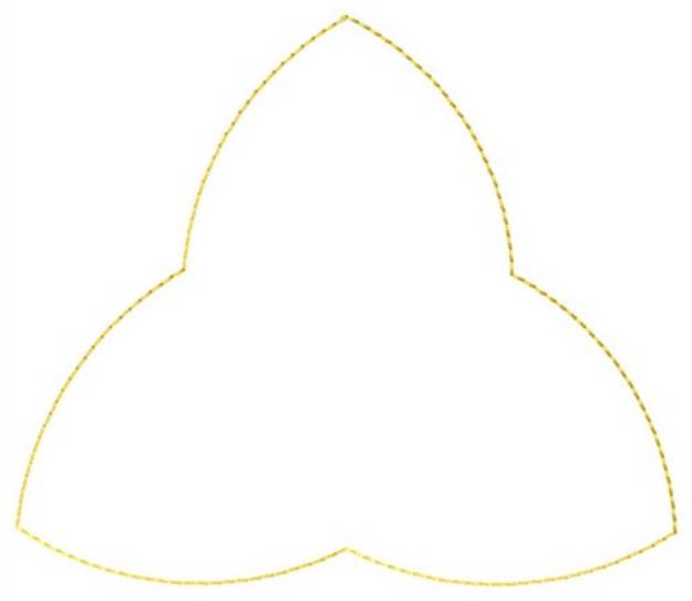 Picture of Trefoil Outline Machine Embroidery Design