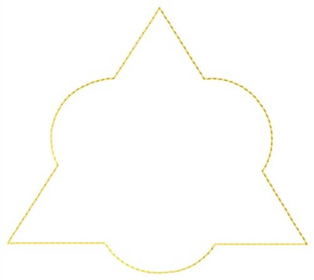 Picture of Triangle Outline Machine Embroidery Design