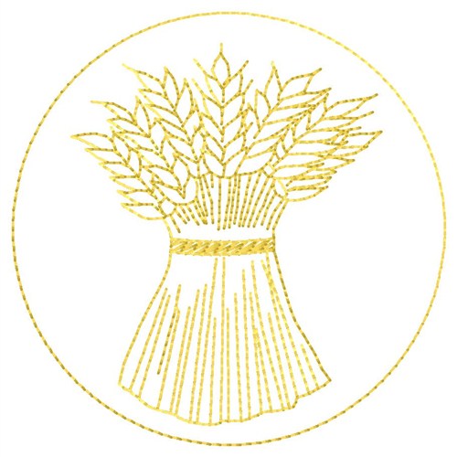 Wheat Fill Machine Embroidery Design