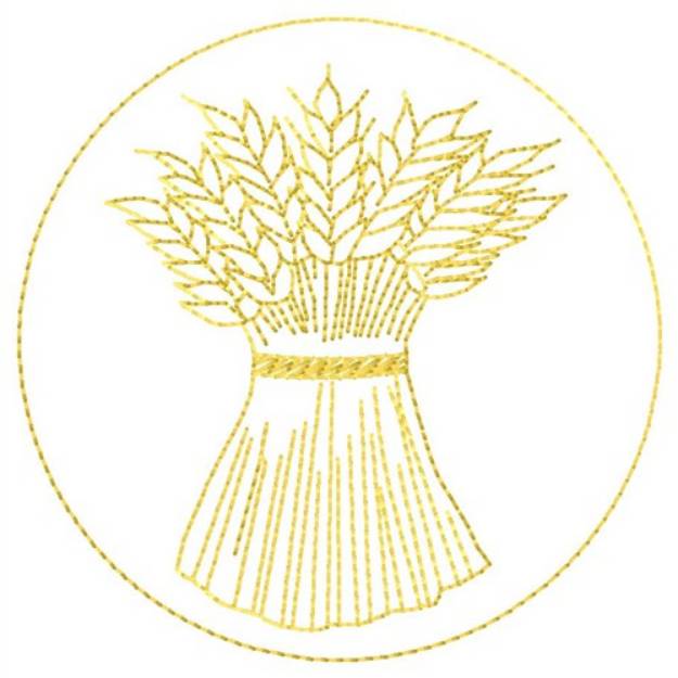 Picture of Wheat Fill Machine Embroidery Design