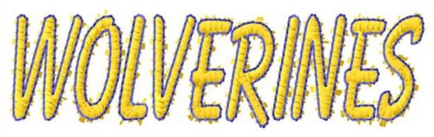 Picture of Wolverines Machine Embroidery Design