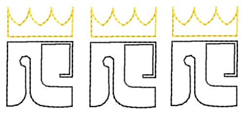 3 Kings Machine Embroidery Design