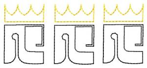 Picture of 3 Kings Machine Embroidery Design