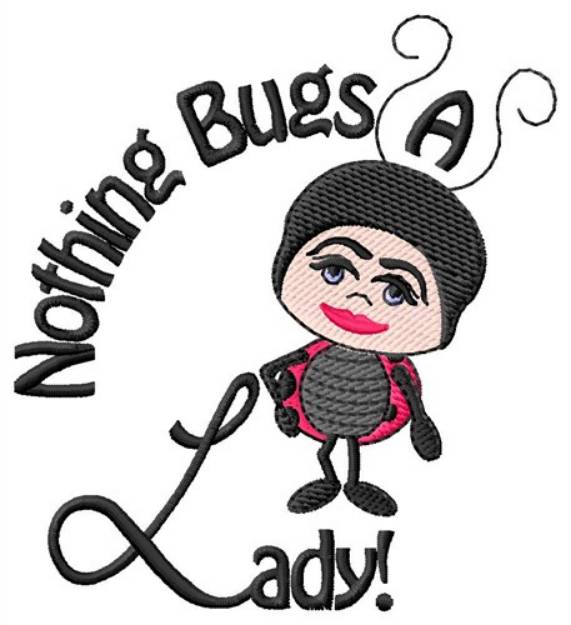 Picture of Bugs A Lady Machine Embroidery Design
