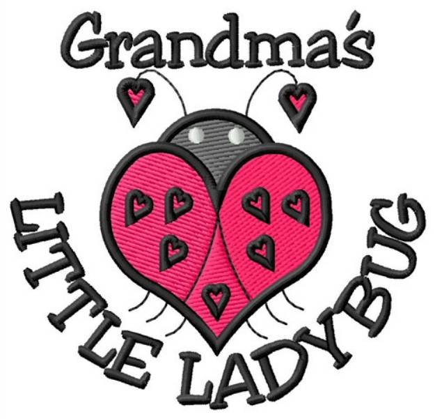 Picture of Grandmas Ladybug Machine Embroidery Design