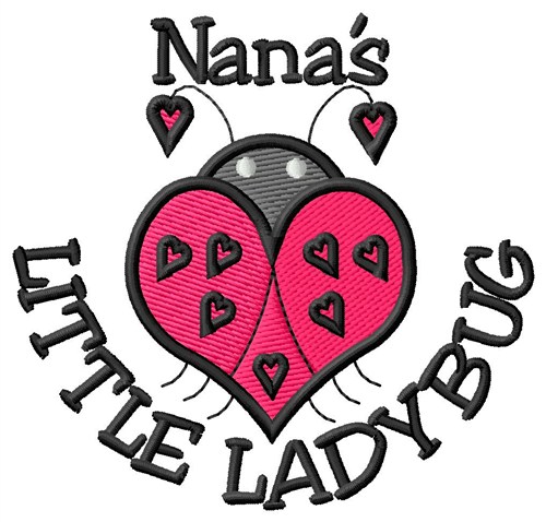 Nanas Ladybug Machine Embroidery Design