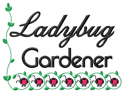 Gardener Machine Embroidery Design