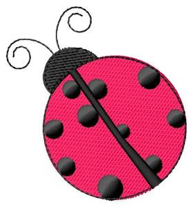 Picture of Little Lady Bug Machine Embroidery Design