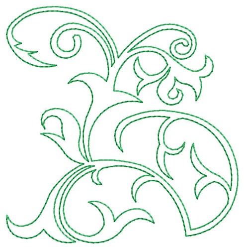 Swirls Machine Embroidery Design
