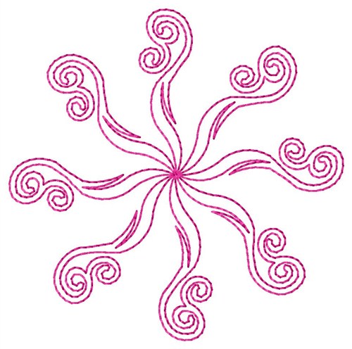 Fancy Swirls Machine Embroidery Design