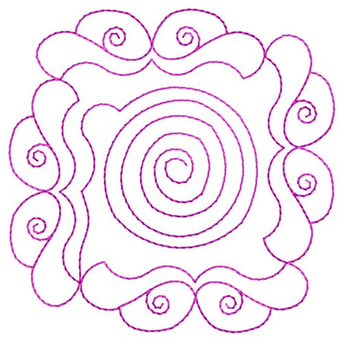 Swirl Machine Embroidery Design