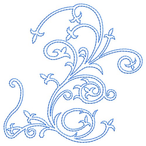 Swirl Elegance Machine Embroidery Design