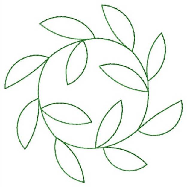 Picture of Leafy Swirl Machine Embroidery Design