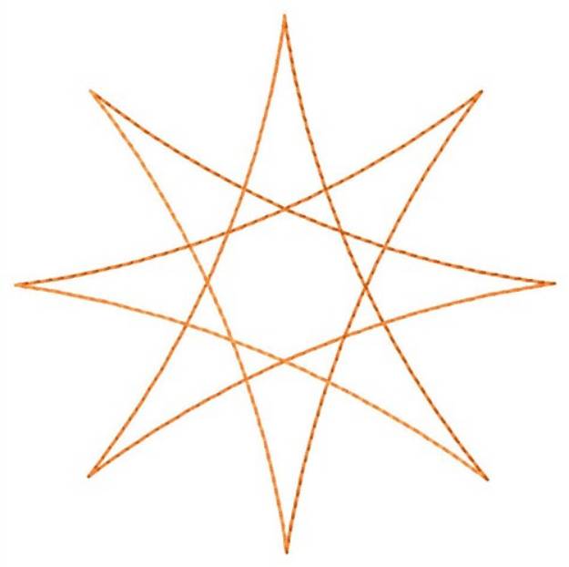 Picture of Pointy Star Machine Embroidery Design
