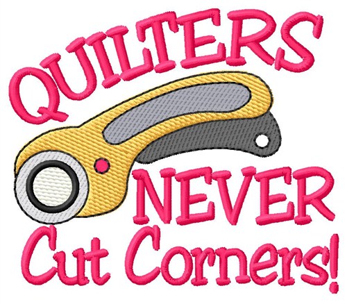 Cut Corners Machine Embroidery Design
