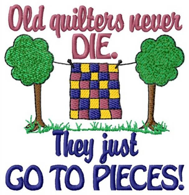 Picture of Go To Pieces Machine Embroidery Design