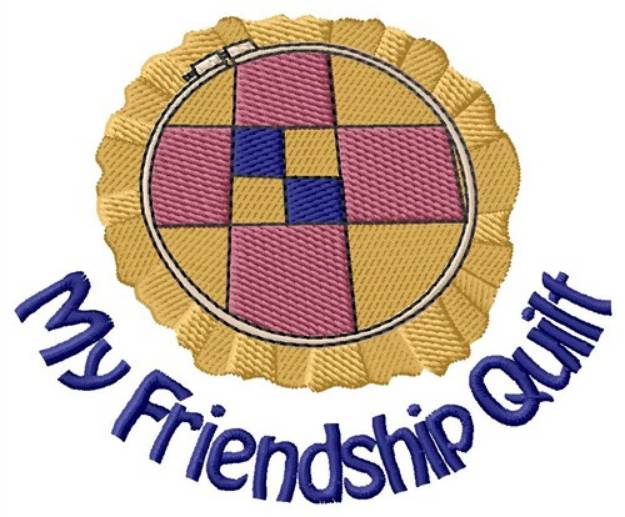 Picture of Friendship Quilt Machine Embroidery Design