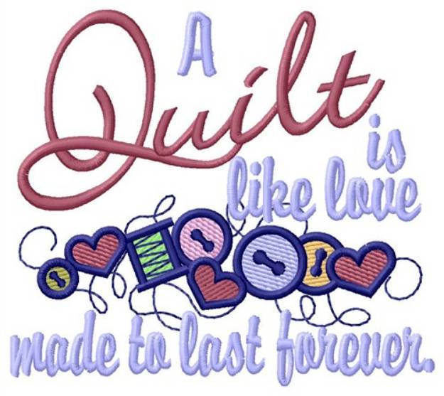 Picture of Like Love Machine Embroidery Design