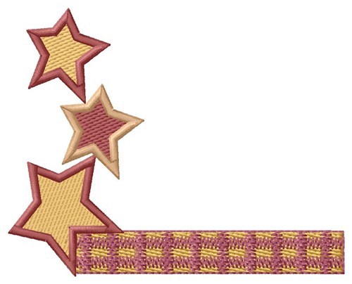 Stars Border Machine Embroidery Design