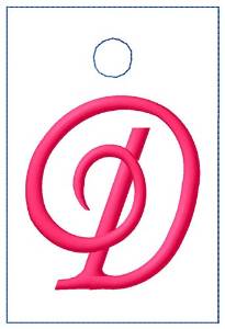 Picture of Luggage Tag D Machine Embroidery Design