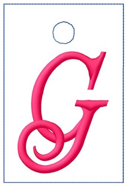 Picture of Luggage Tag G Machine Embroidery Design