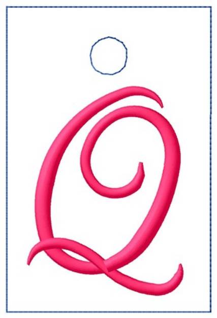 Picture of Luggage Tag Q Machine Embroidery Design