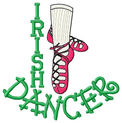 Irish Dancer Machine Embroidery Design