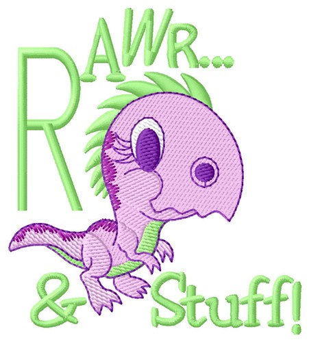 Rawr & Stuff Machine Embroidery Design