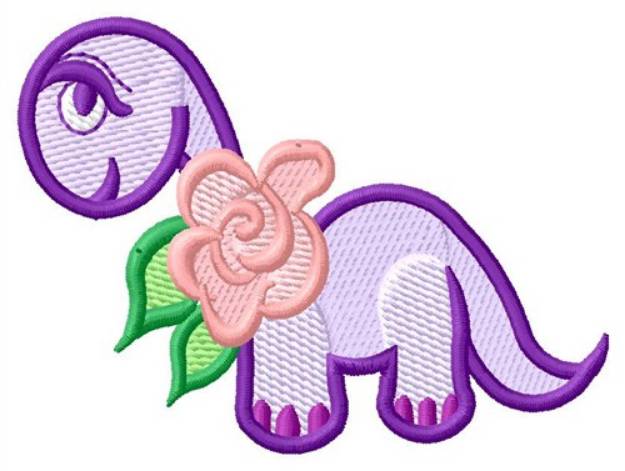 Picture of Floral Dinosaur Machine Embroidery Design