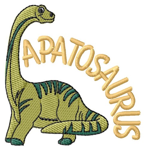Apatosaurus Machine Embroidery Design