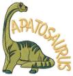 Picture of Apatosaurus Machine Embroidery Design