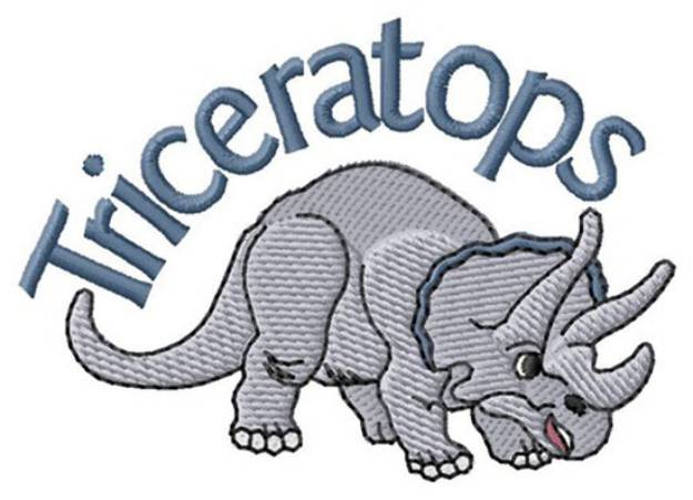 Picture of Triceratops Machine Embroidery Design