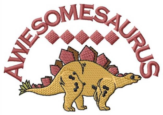 Picture of Awesomesaurus Machine Embroidery Design
