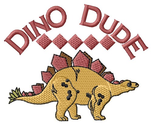 Dino Dude Machine Embroidery Design