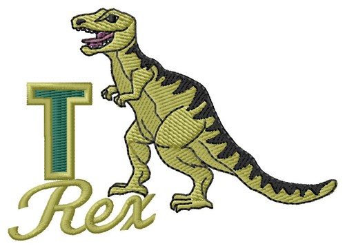 T Rex Machine Embroidery Design