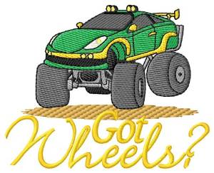 Picture of Got Wheels? Machine Embroidery Design