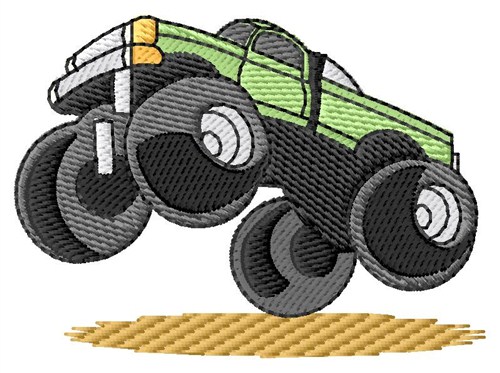 Monster Truck Machine Embroidery Design