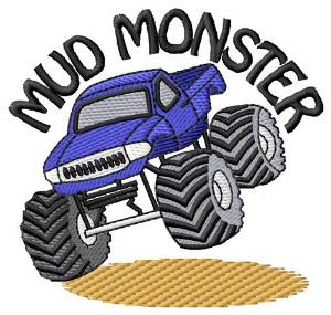 Picture of Mud Monster Machine Embroidery Design