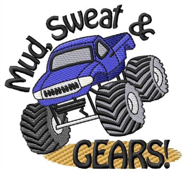 Picture of Mud, Sweat & Gears Machine Embroidery Design