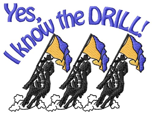 Yes I Know The Drill Machine Embroidery Design