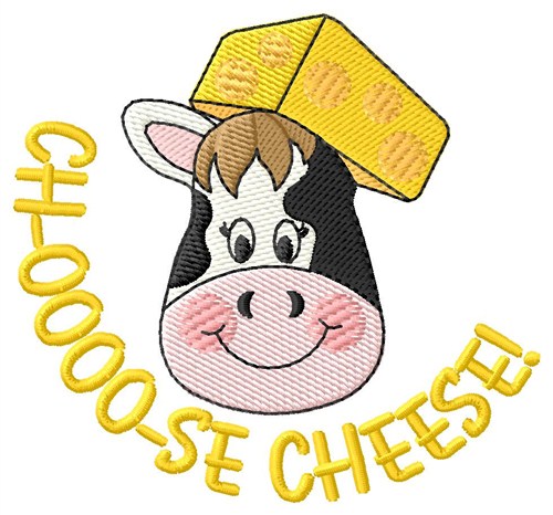 Choose Cheese Machine Embroidery Design