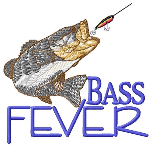 Bass Fever Machine Embroidery Design